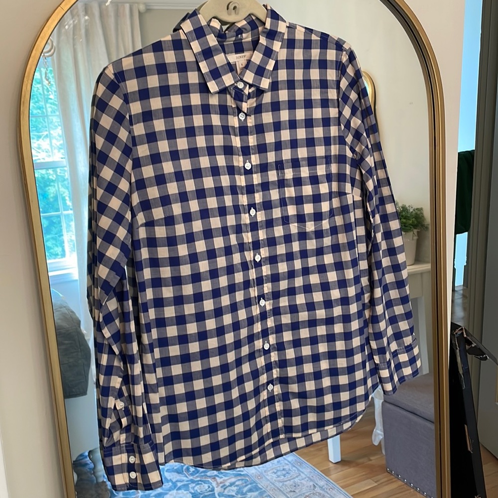 Gingham button down